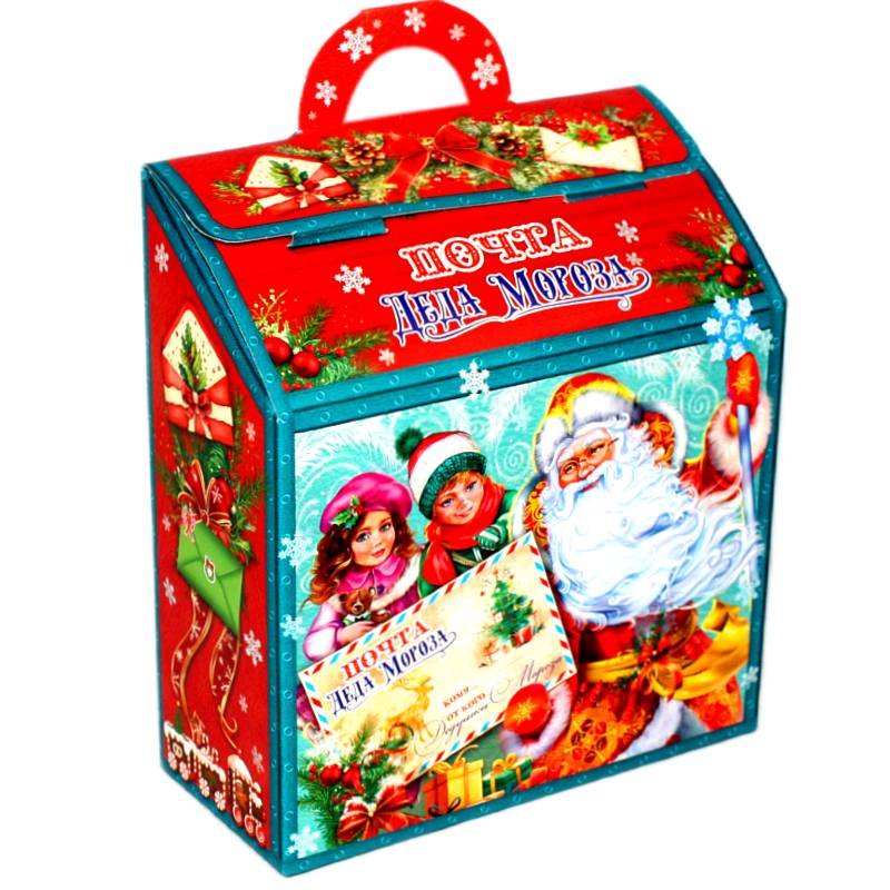 Детский подарок на Новый Год в картонной упаковке весом 430 грамм